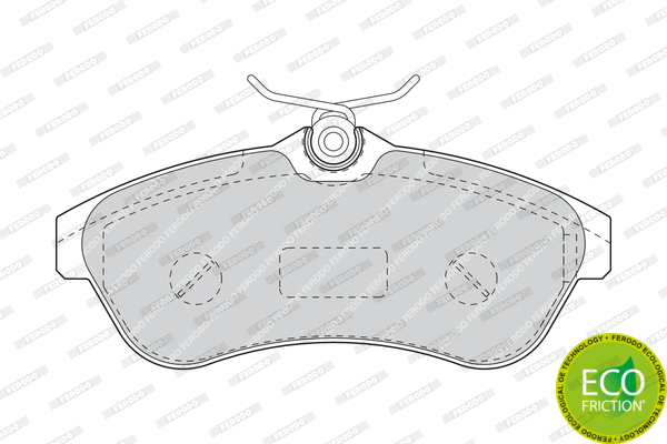 Brake Pad Set, disc brake (FDB1543)