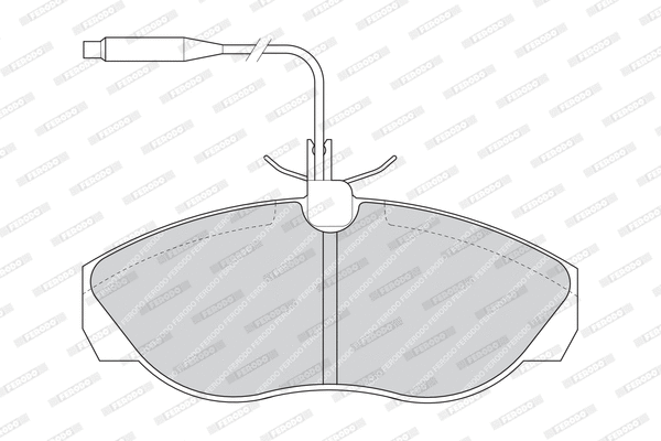 Brake Pad Set, disc brake (FDB967)