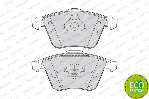 Brake Pad Set, disc brake (FDB1706)
