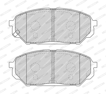 Brake Pad Set, disc brake (FDB4889-D)