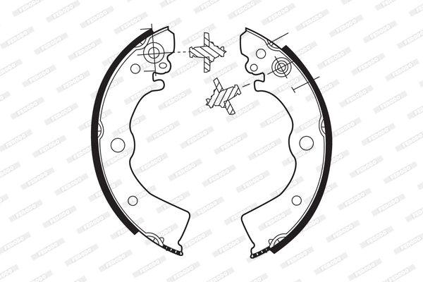 Brake Shoe Set (FSB412)