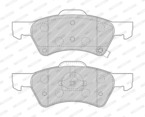 Brake Pad Set, disc brake (FDB1510-D)