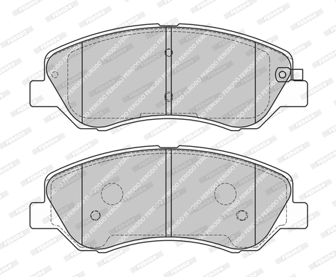 Brake Pad Set, disc brake (FDB4915-D)