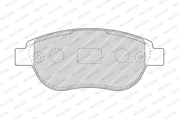Brake Pad Set, disc brake (FDB5028)