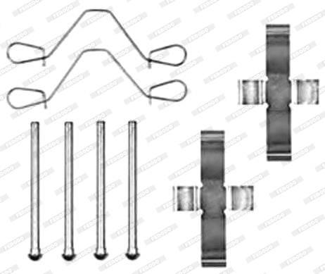 Accessory Kit, disc brake pad (FBA440)