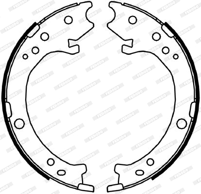 Brake Shoe Set, parking brake (FSB4043)