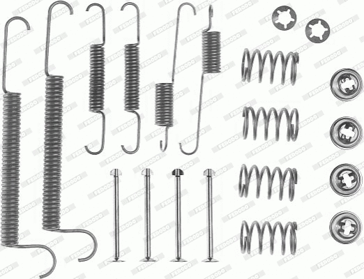 Accessory Kit, brake shoes (FBA35)