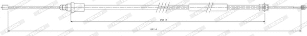 Cable Pull, parking brake (FHB432877)