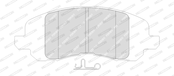 Brake Pad Set, disc brake (FDB4976-D)