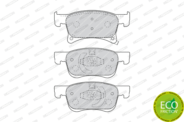 Brake Pad Set, disc brake (FDB4841)