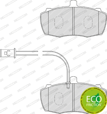 Brake Pad Set, disc brake (FDB4197)