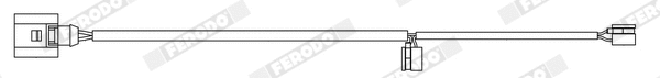 Warning Contact, brake pad wear (FWI462)