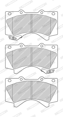 Brake Pad Set, disc brake (FDB4229-D)