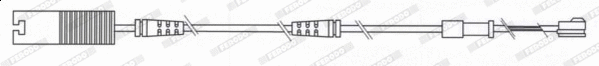 Warning Contact, brake pad wear (FWI358)