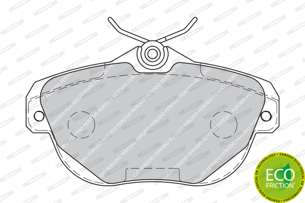 Brake Pad Set, disc brake (FDB1838)