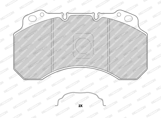 Brake Pad Set, disc brake (FCV1159B)