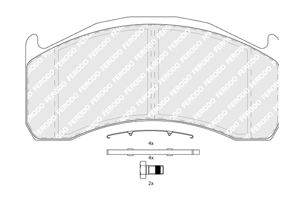 Brake Pad Set, disc brake (FCV1387B)