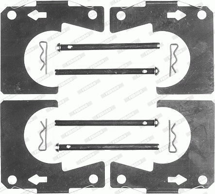 Accessory Kit, disc brake pad (FBA406)