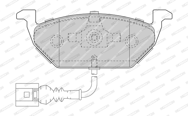 Brake Pad Set, disc brake (FDB1635-D)