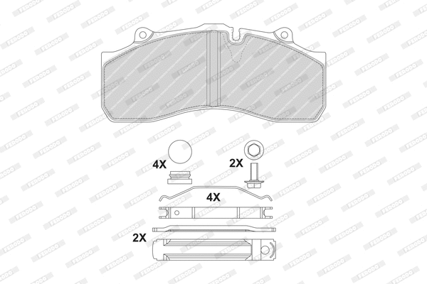 Brake Pad Set, disc brake (FCV1367B)