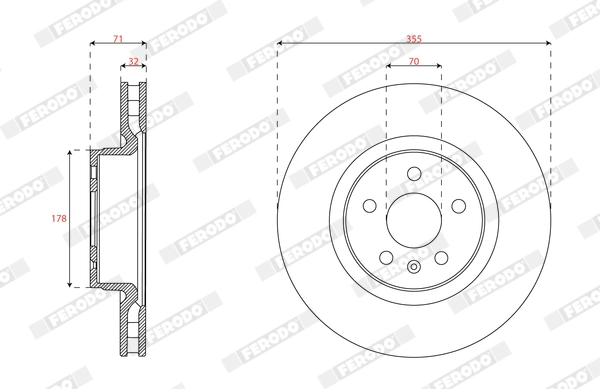 Brake Disc (DDF3017C-1)