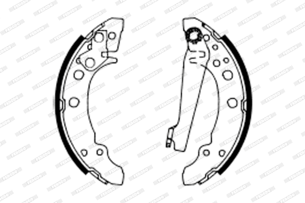 Brake Shoe Set (FSB622)