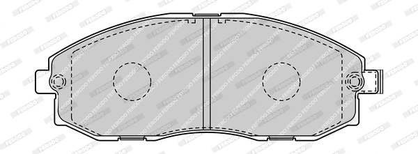 Brake Pad Set, disc brake (FVR1498-D)