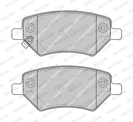 Brake Pad Set, disc brake (FDB4790-D)
