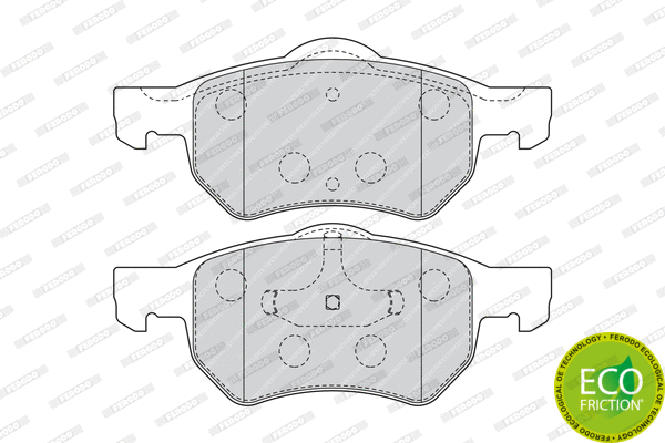 Brake Pad Set, disc brake (FDB1474)