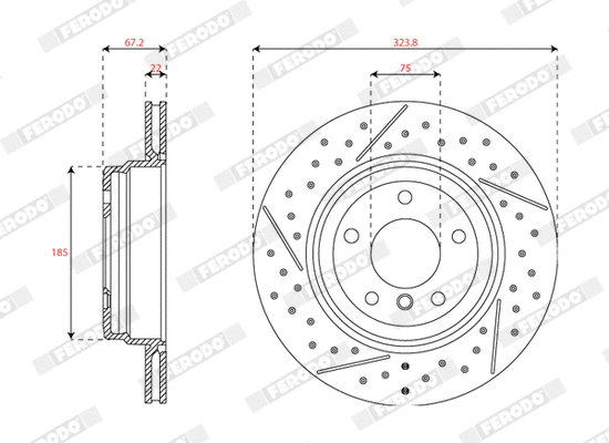 Brake Disc (DDF2032C)