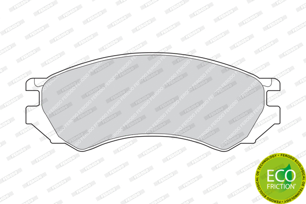 Brake Pad Set, disc brake (FDB667)