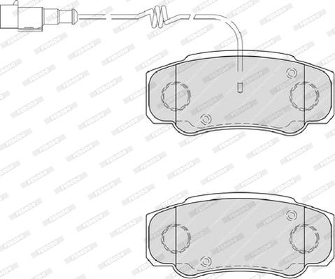 Brake Pad Set, disc brake (FVR4054)