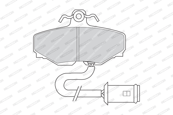Brake Pad Set, disc brake (FDB469)