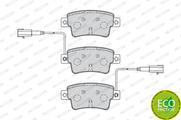 Brake Pad Set, disc brake (FDB4325)