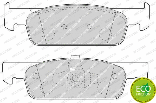 Brake Pad Set, disc brake (FDB4615)