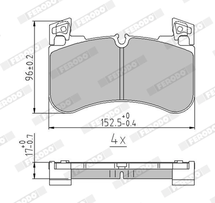 Brake Pad Set, disc brake (FDB5220)