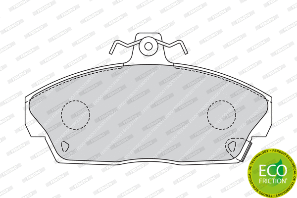 Brake Pad Set, disc brake (FDB613)