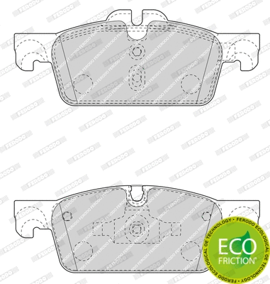 Brake Pad Set, disc brake (FDB4405)