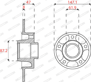 Brake Disc (DDF2820C-1)