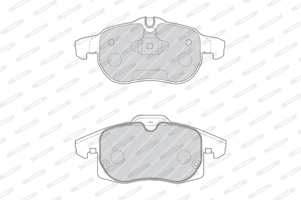 Brake Pad Set, disc brake (FDB1520W)