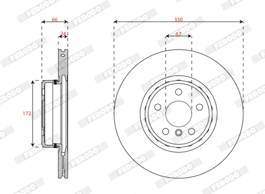 Brake Disc (DDF3049VC-1)