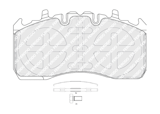 Brake Pad Set, disc brake (FCV4255B)