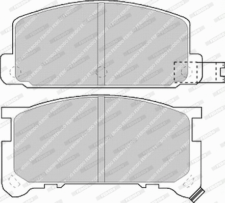 Brake Pad Set, disc brake (FDB326)