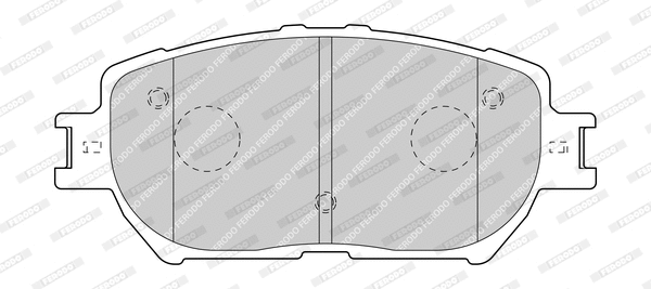 Brake Pad Set, disc brake (FDB1620-D)