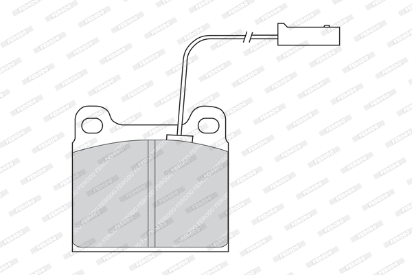 Brake Pad Set, disc brake (FDB724)