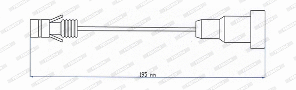 Warning Contact, brake pad wear (FAI203)