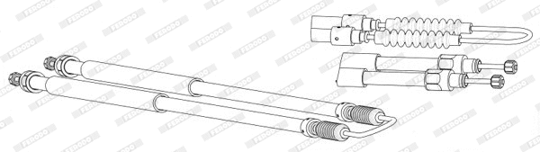 Cable Pull, parking brake (FHB432657)