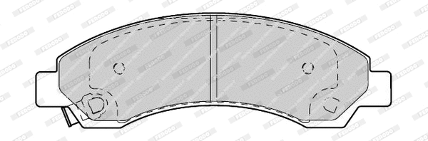 Brake Pad Set, disc brake (FDB4392-D)