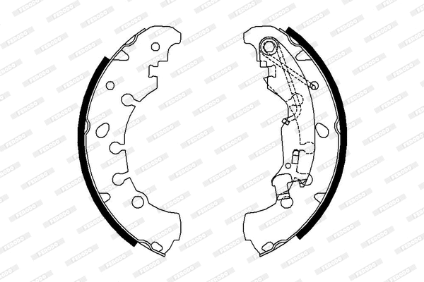Brake Shoe Set (FSB681)