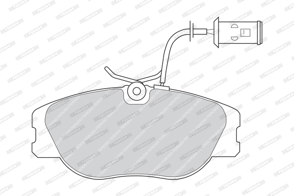 Brake Pad Set, disc brake (FDB542)